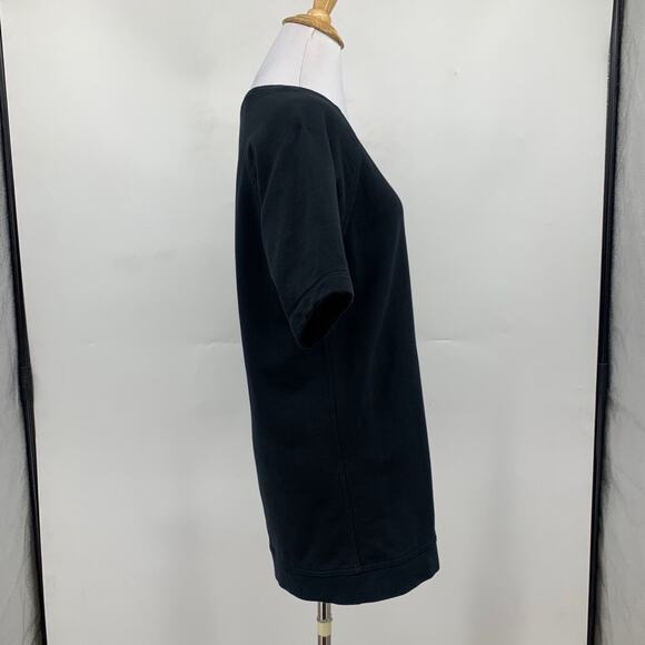 Everlane Sweatshirt Womens S Small Black Cotton Oversized Short Sleeve Pullover - Picture 5 of 12